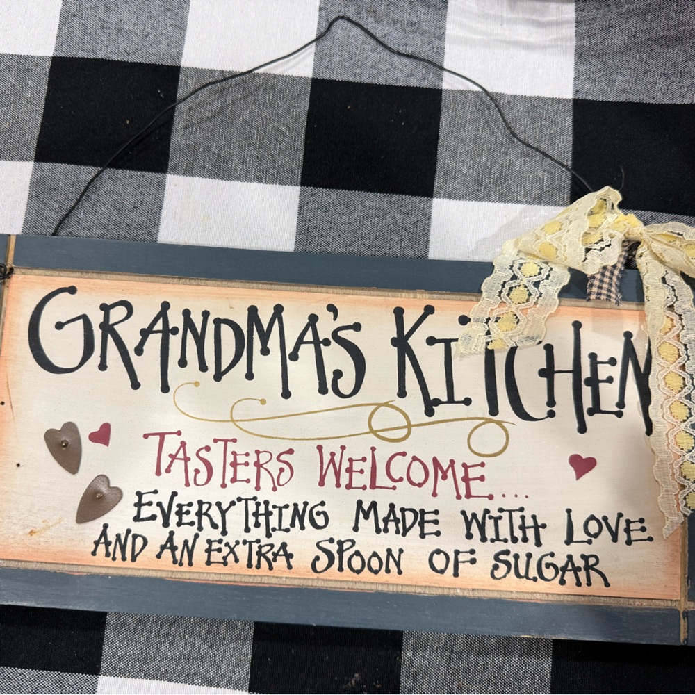 Grandma's Kitchen Wood Wall Sign